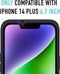 Valenta x Spy-Fy®: iPhone 14 Plus Hoesje met Camera Covers aan Voor- én Achterkant | Beschermt je Privacy en je Camera’s | Hard Kunststof Backcover | Zwart