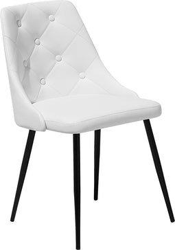 VALERIE - Eetkamerstoel set van 2 - Wit - Kunstleer