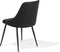 VALERIE - Eetkamerstoel set van 2 - Zwart - Kunstleer