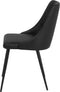 VALERIE - Eetkamerstoel set van 2 - Zwart - Kunstleer