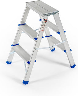Valex - Dubbele aluminium trap - 2x3 treden - 1500163