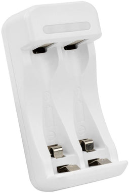 Ansmann Basic II - Oplader incl. 2 x AA 1300mAh Accu - Wit (2 stuks)