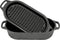 Valhal Outdoor - Braadpan / Dubbele Skillet 1L - Kleine Dutch Oven, gietijzer, ovaal, grillpatroon, VH1L