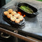 Valhal Outdoor - Braadpan / Dubbele Skillet 1L - Kleine Dutch Oven, gietijzer, ovaal, grillpatroon, VH1L