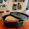 Valhal Outdoor Braadpan / Dutch Oven 9L - Gietijzer, Ovaal, grill deksel, zonder pootjes - VH9L