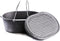Valhal Outdoor Braadpan / Dutch Oven 9L - Gietijzer, Ovaal, grill deksel, zonder pootjes - VH9L