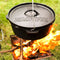 Valhal Outdoor Dutch Oven / braadpan 6.1L zonder pootjes - met uitsparing voor kookthermometer - VH6.1L