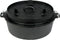 Valhal Outdoor Dutch Oven / braadpan 6.1L zonder pootjes - met uitsparing voor kookthermometer - VH6.1L