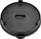 Valhal Outdoor - gietijzeren deksel voor skillet / koekenpan 30cm - kan ook als grillpan gebruikt worden, VH.LID30