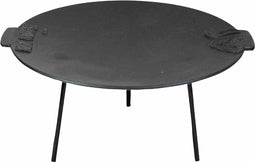 Valhal Outdoor Griddle / Bakplaat en Vuurschaal in 1 - Gietijzer, diameter 44cm, handvatten - VH.FIRE44