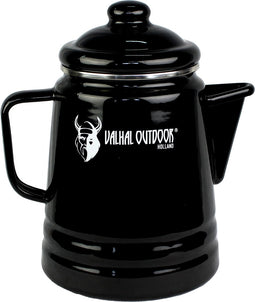 Valhal Outdoor Percolator - 1,7L (ongeveer 6 koppen) , geëmailleerd staal - VH1.7P