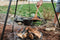 Valhal Outdoor Spatel - kersenhout - met leren koord om op te hangenVH.SP2