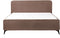 VALOGNES - Tweepersoonsbed - Bruin - 180 x 200 cm - Bouclé