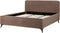 VALOGNES - Tweepersoonsbed - Bruin - 180 x 200 cm - Bouclé