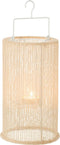 J-Line lantaarn Cilinder - metaal/polyester - beige - large