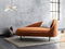 VALREAS - Chaise longue - Oranje - Rechtszijdig - Polyester