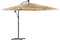 vidaXL - Parasol - met - stalen - paal - 269x269x235 - cm - bruin