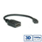Value 11.99.5584 HDMI-kabel HDMI Aansluitkabel HDMI-A-bus, HDMI-micro-D-stekker 0.15 m Zwart Afgeschermd