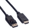VALUE DisplayPort kabel DP - HDTV, M/M, zwart, 1 m