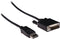 VALUE DisplayPort Kabel DP Male - DVI-D Male, zwart, 1 m