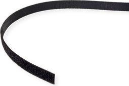 VALUE Klittenband op rol, 10mm, zwart, 25 m