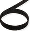 VALUE Klittenband op rol, 10mm, zwart, 25 m