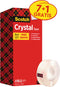 Value Pack: 7 x Scotch® Crystal Tape, Kartonnen Toren, 19 mm x 33 m + 1 Rol GRATIS