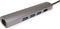 VALUE USB type C dockingstation, HDMI 4K, 3x USB type A, Gigabit Ethernet, grijs