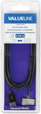 Valueline 30-pins Apple Dock naar USB-A kabel - USB2.0 - tot 2A / zwart - 2 meter