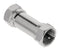 Valueline Coax-Adapter F F-Male - F-Male Zilver