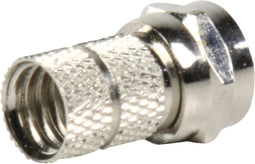 Valueline FC-001PROF F-connector Male Metaal Zilver