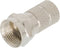 Valueline FC-001PROF F-connector Male Metaal Zilver
