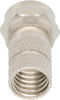 Valueline FC-001PROF F-connector Male Metaal Zilver