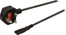 Valueline UK Stroomkabel met C7 plug - zwart - 5 meter