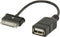 Valueline VLMB39205B02 Otg Data Kabel voor Samsung 30-pins Mannelijk - Usb A Vrouwelijk Zwart 0,20 M
