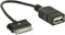 Valueline VLMB39205B02 Otg Data Kabel voor Samsung 30-pins Mannelijk - Usb A Vrouwelijk Zwart 0,20 M