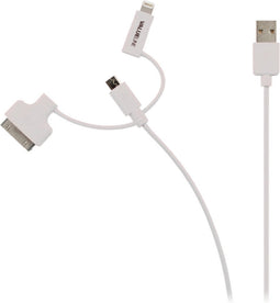 Valueline VLMP39410W1.00 USB-kabel 1 m 2.0 USB A Micro-USB B Wit