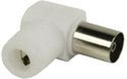Valueline Vlsp40924w Gehoekte Ongesoldeerde Coax Connectoren Coax Vrouwelijk Wit