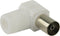 Valueline Vlsp40924w Gehoekte Ongesoldeerde Coax Connectoren Coax Vrouwelijk Wit