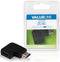 Valueline Vlvb34903b Hdmi-adapter Hdmi-connector Links Gehoekt - Hdmi Input Zwart