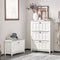 SoBuy FSR162-W - Schoenenkast - 3 Kleppen - Vintage Wit