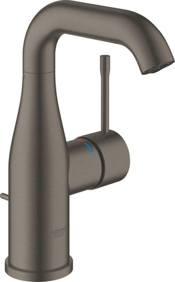 GROHE Essence New - Wastafelkraan - Medium uitloop met trekwaste - Hard graphite geborsteld (mat antraciet)