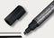 Sigel krijtstift - beitelpunt - 1-5mm - zwart - SI-BA180