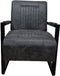 Livingfurn - Fauteuil Bart Jackson 101 - Stof / Gecoat Staal