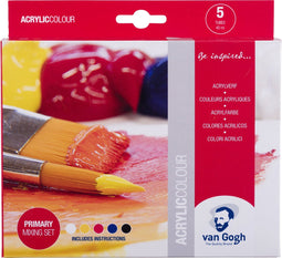 Van Gogh Acrylverf primaire mengset | 5 x 40 ml