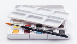 Van Gogh Aquarelverf pocket box Basic Colours met 12 kleuren in halve Napjes
