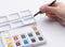 Van Gogh Aquarelverf pocket box Basic Colours met 12 kleuren in halve Napjes