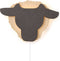 Van Tjalle en Jasper | Dieren muurlamp - Schaap | MDF | E14 fitting | Hout kleur / Zwart | wandlamp | Kinderkamer verlichting | Bouwpakket | Uniek product | Dutch Design