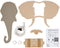 Van Tjalle en Jasper | Dieren muurlamp - Vos | MDF | E14 fitting | Hout kleur / Roze | wandlamp | Kinderkamer verlichting | Bouwpakket | Uniek product | Dutch Design