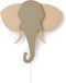 Van Tjalle en Jasper | Dieren muurlamp - Vos | MDF | E14 fitting | Hout kleur / Roze | wandlamp | Kinderkamer verlichting | Bouwpakket | Uniek product | Dutch Design